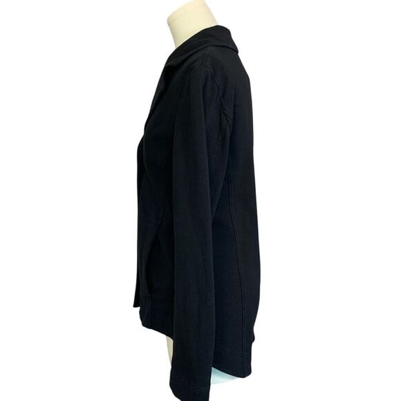 Eileen Fisher Women's Black Stretch Knit Double-Breasted Blazer Jacket Size XS - Picture 7 of 12